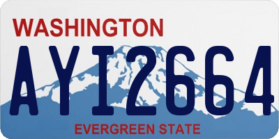 WA license plate AYI2664