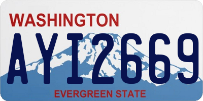 WA license plate AYI2669