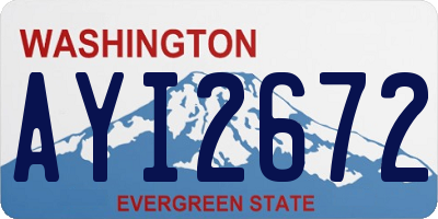 WA license plate AYI2672