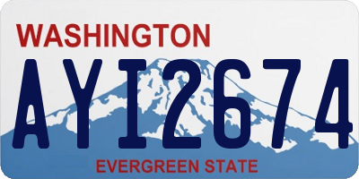 WA license plate AYI2674