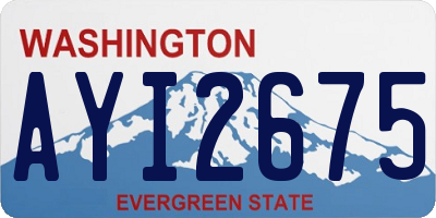 WA license plate AYI2675