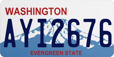 WA license plate AYI2676