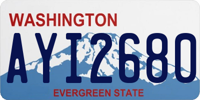 WA license plate AYI2680