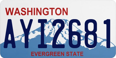 WA license plate AYI2681