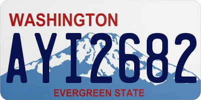 WA license plate AYI2682