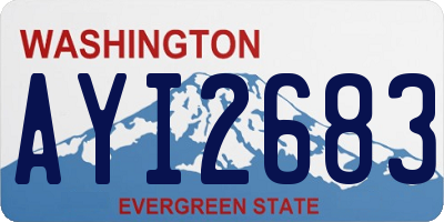 WA license plate AYI2683
