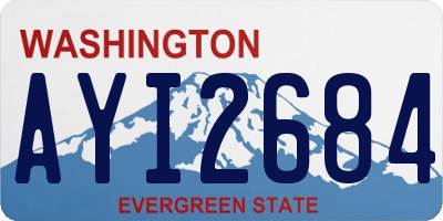 WA license plate AYI2684