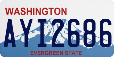 WA license plate AYI2686