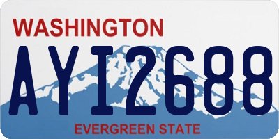 WA license plate AYI2688
