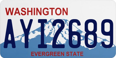 WA license plate AYI2689