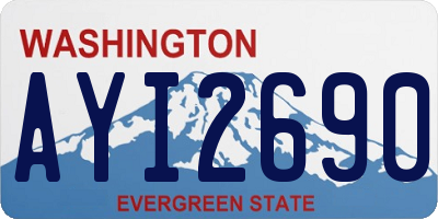 WA license plate AYI2690