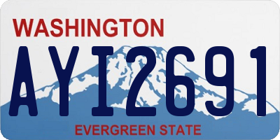 WA license plate AYI2691