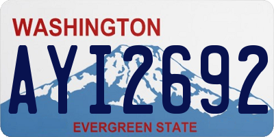 WA license plate AYI2692