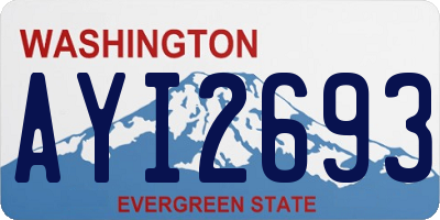 WA license plate AYI2693