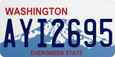 WA license plate AYI2695