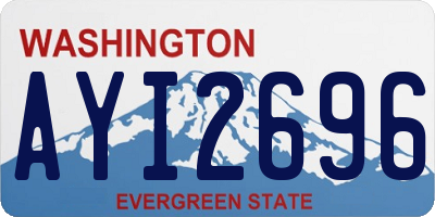 WA license plate AYI2696
