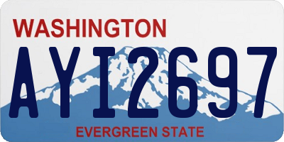 WA license plate AYI2697