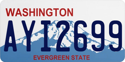WA license plate AYI2699