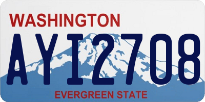 WA license plate AYI2708