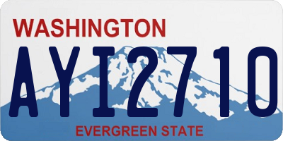 WA license plate AYI2710