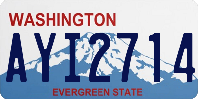 WA license plate AYI2714