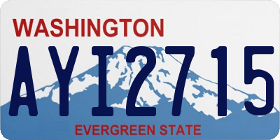 WA license plate AYI2715