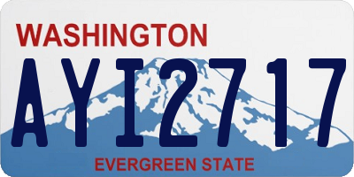 WA license plate AYI2717