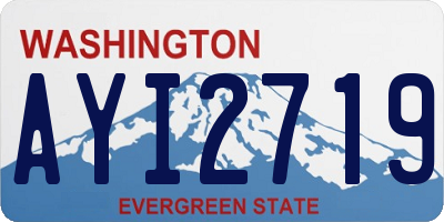 WA license plate AYI2719