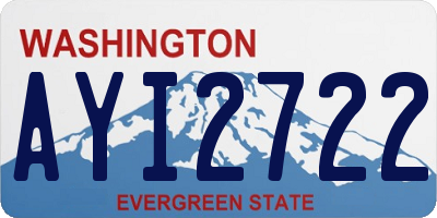 WA license plate AYI2722