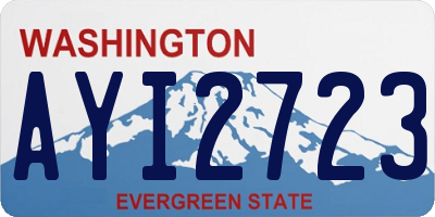 WA license plate AYI2723