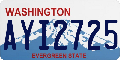 WA license plate AYI2725