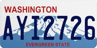 WA license plate AYI2726