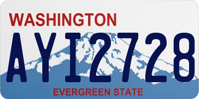 WA license plate AYI2728