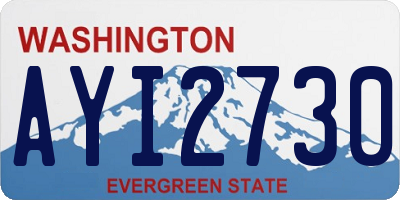 WA license plate AYI2730