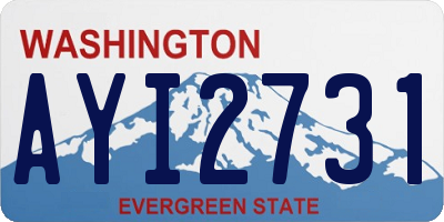 WA license plate AYI2731