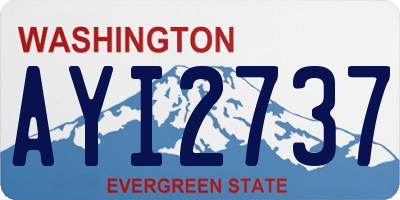 WA license plate AYI2737