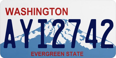 WA license plate AYI2742