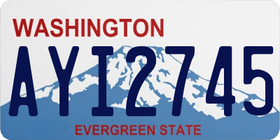 WA license plate AYI2745