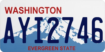 WA license plate AYI2746