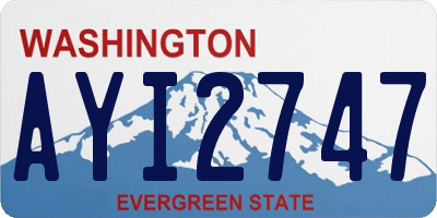 WA license plate AYI2747