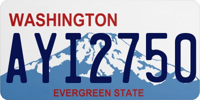 WA license plate AYI2750