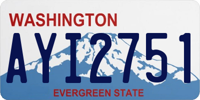 WA license plate AYI2751