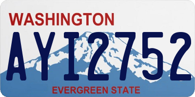 WA license plate AYI2752