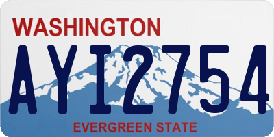 WA license plate AYI2754