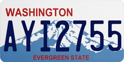 WA license plate AYI2755