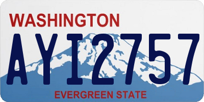 WA license plate AYI2757