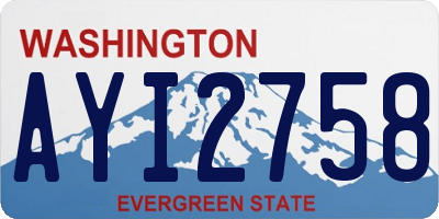 WA license plate AYI2758