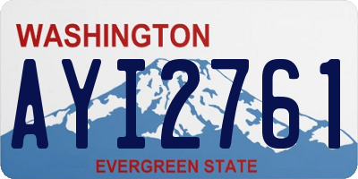 WA license plate AYI2761