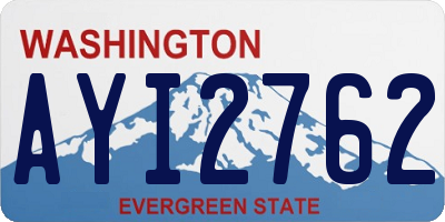 WA license plate AYI2762