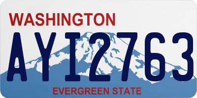 WA license plate AYI2763